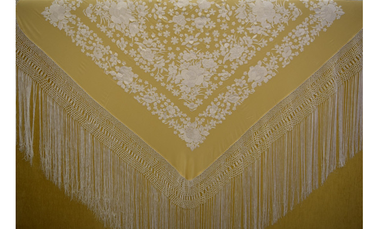 Mantón mano seda 140cm