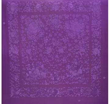 Mantón mano seda 140cm 2