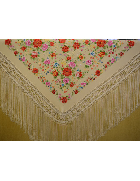 Mantón mano seda 140cm