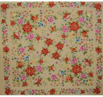 Mantón mano seda 140cm 2