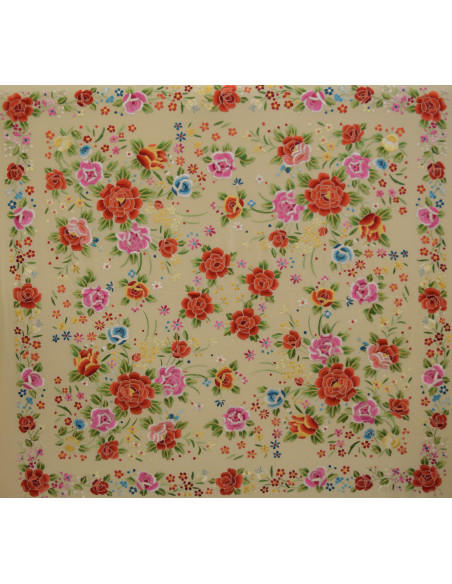 Mantón mano seda 140cm