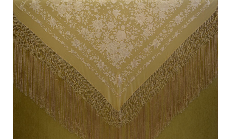 Mantón mano seda 140cm