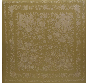 Mantón mano seda 140cm 2
