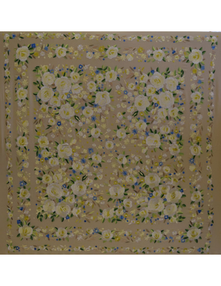 Mantón mano seda 140cm