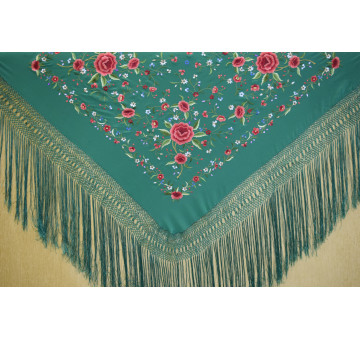 Mantón mano seda 140cm
