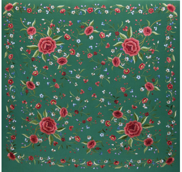 Mantón mano seda 140cm 2