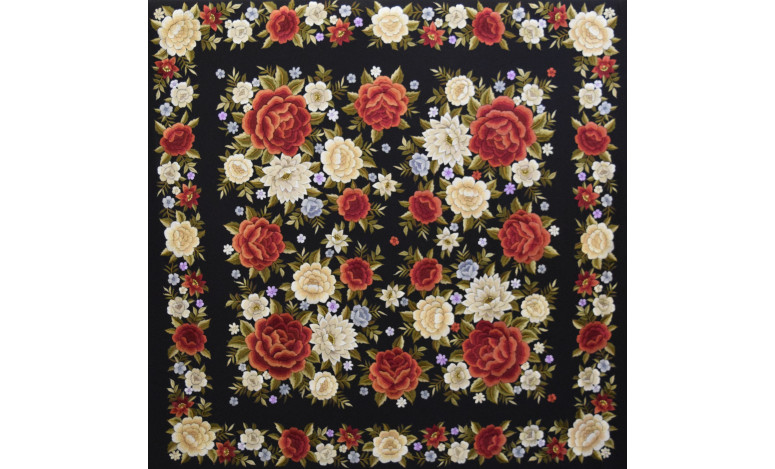 Mantón mano seda 135cm