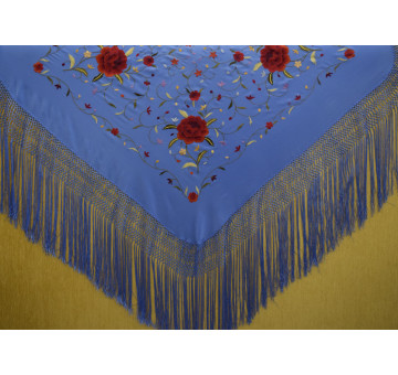 Mantón mano seda 115cm 2