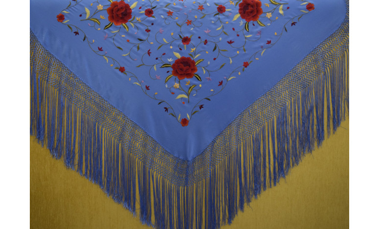 Mantón mano seda 115cm