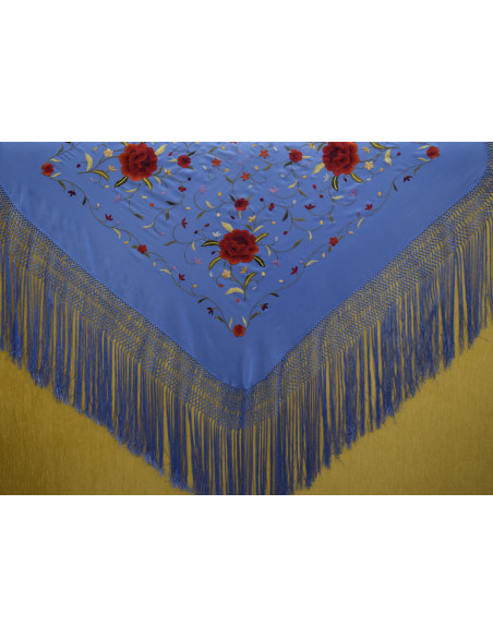 Mantón mano seda 115cm