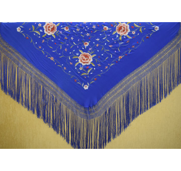 Mantón mano seda 115cm 2