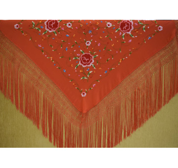 Mantón mano seda 115cm 2