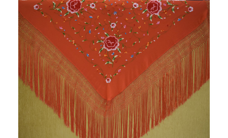Mantón mano seda 115cm
