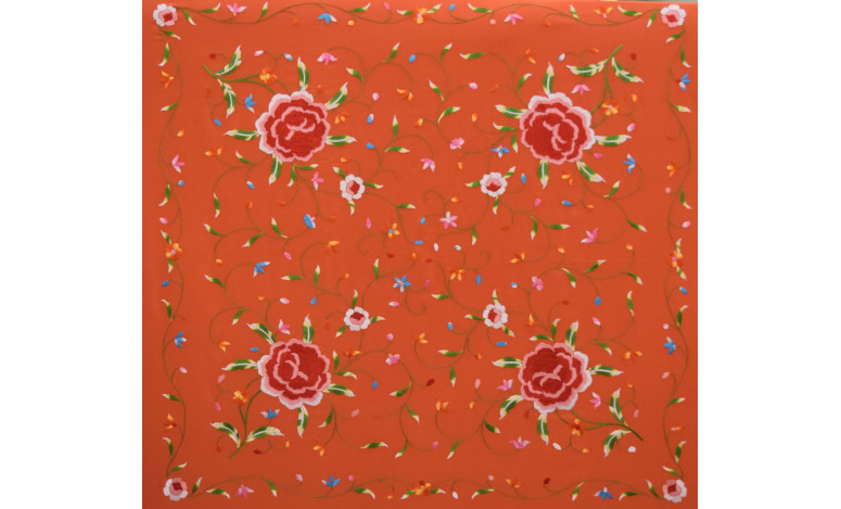 Mantón mano seda 115cm