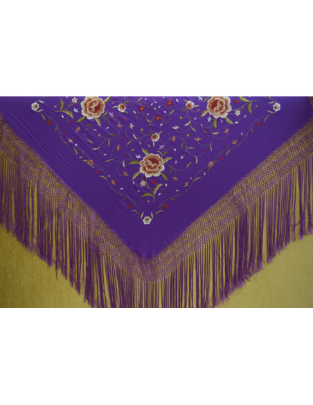 Mantón mano seda 115cm
