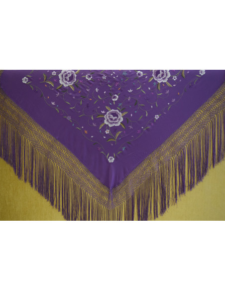 Mantón mano seda 115cm