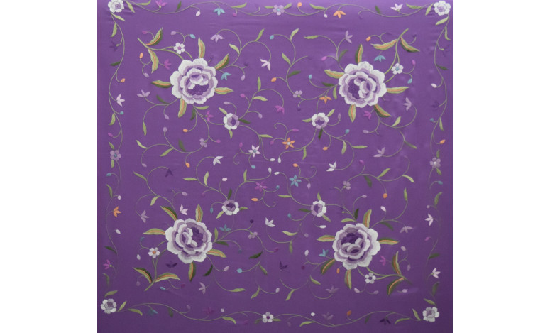 Mantón mano seda 115cm