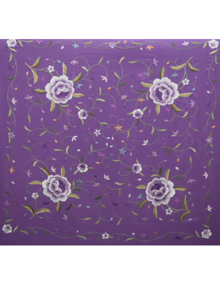 Mantón mano seda 115cm