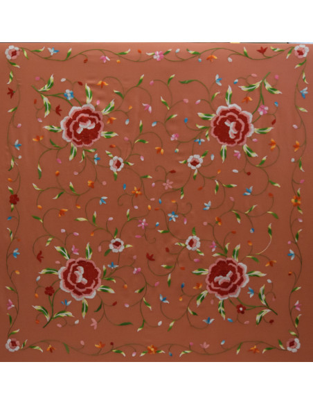 Mantón mano seda 115cm