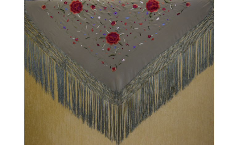 Mantón mano seda 115cm