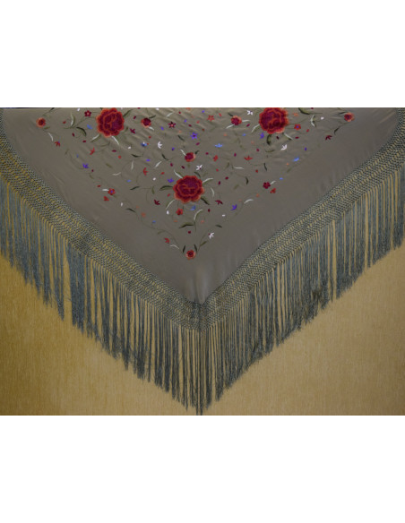 Mantón mano seda 115cm