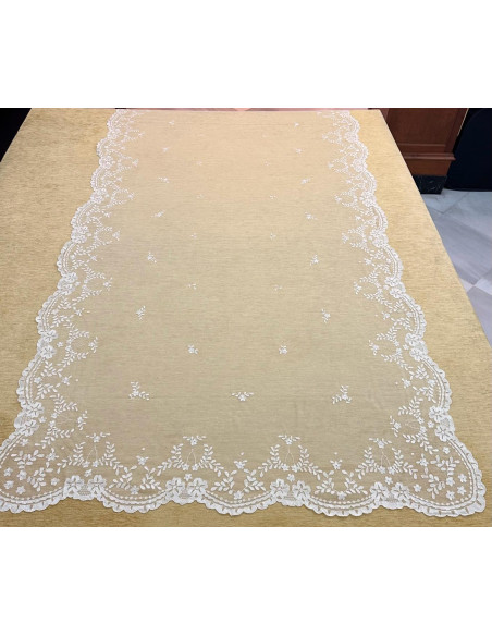 Mantilla mano seda