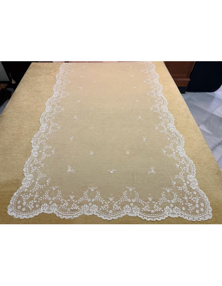Mantilla mano seda