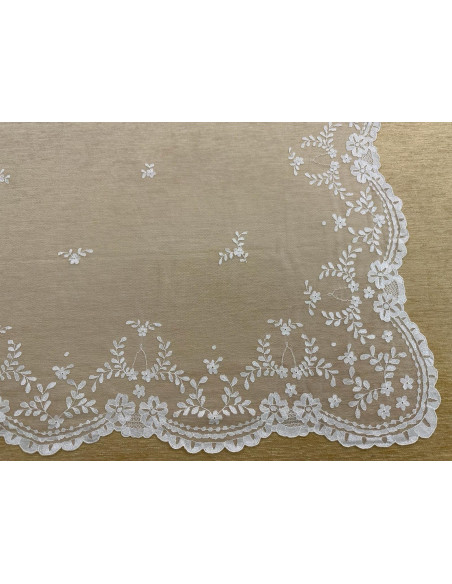 Mantilla mano seda