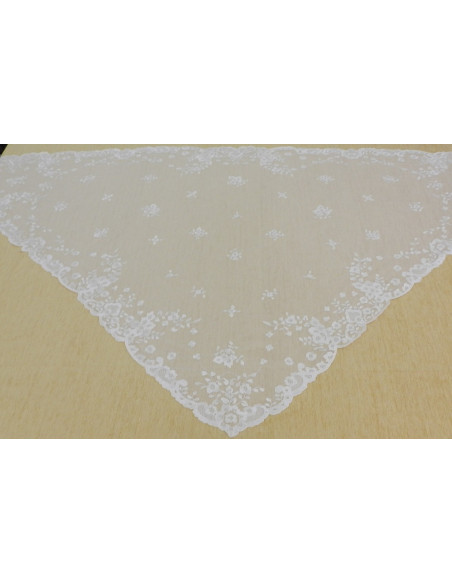 Mantilla infanta mano seda