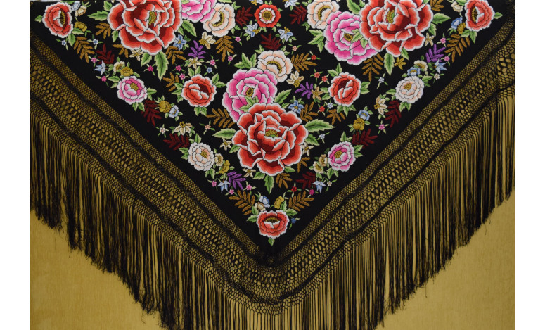 Mantón mano seda 140cm