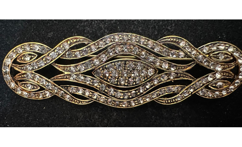 Broche mantilla rodio