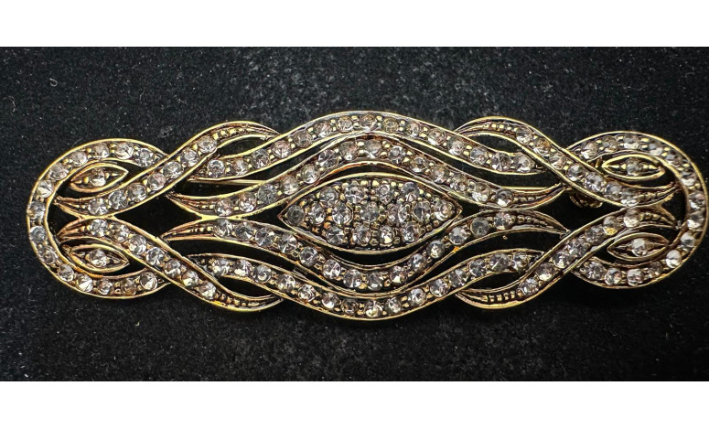 Broche mantilla rodio