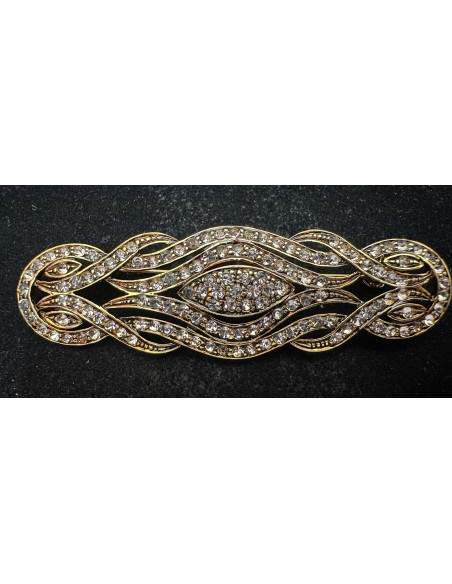 Broche mantilla rodio