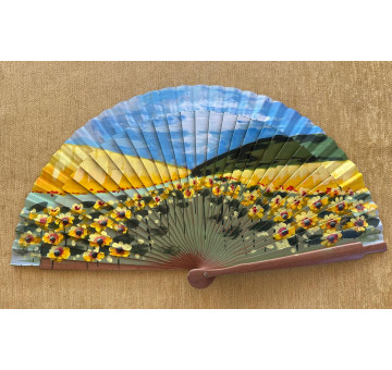 Abanico peral girasoles