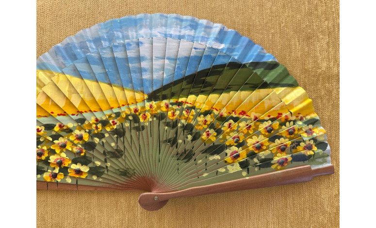 Abanico peral girasoles