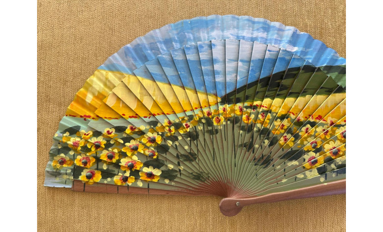 Abanico peral girasoles
