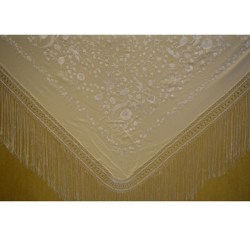 Mantón mano crespón 140cm