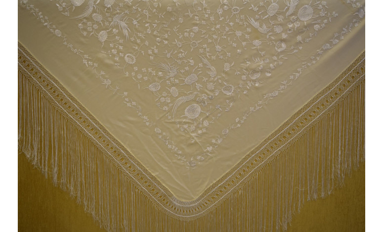 Mantón mano crespón 140cm