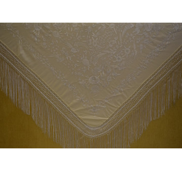 Mantón mano crespón 150cm