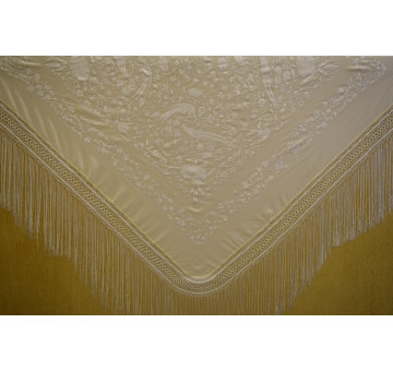 Mantón mano crespón 155cm
