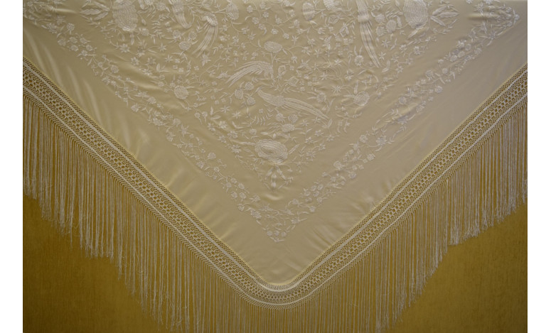 Mantón mano crespón 155cm