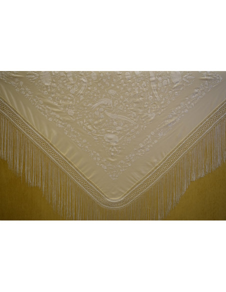 Mantón mano crespón 155cm