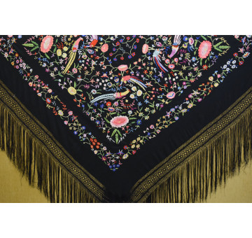Mantón mano crespón 155cm