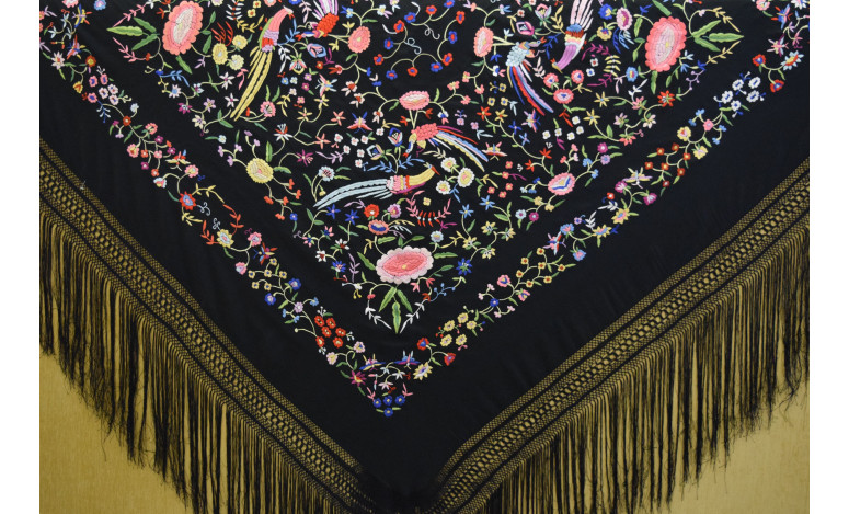 Mantón mano crespón 155cm