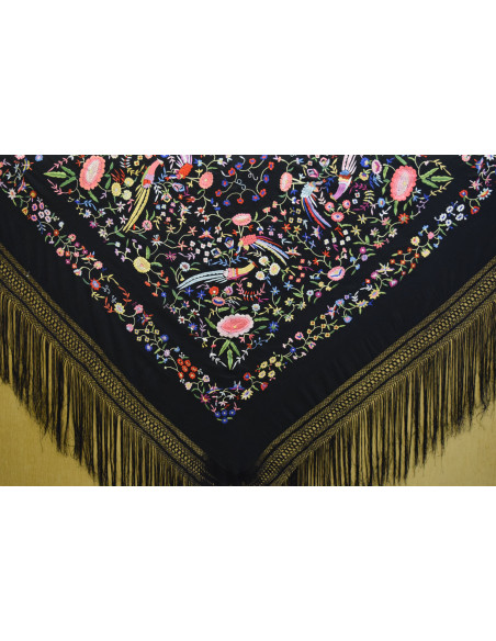 Mantón mano crespón 155cm