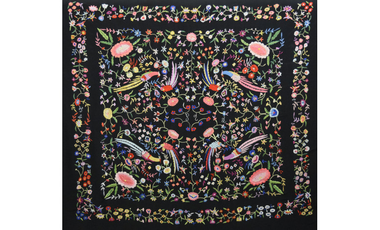 Mantón mano crespón 155cm