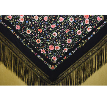 Mantón mano crespón 155cm