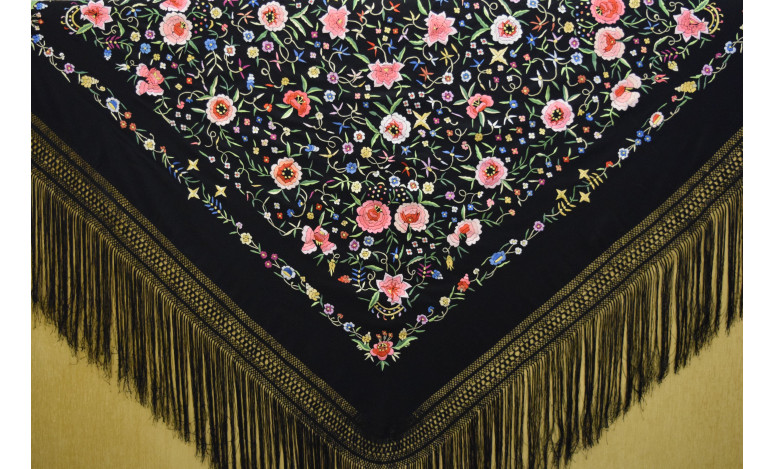 Mantón mano crespón 155cm