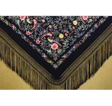 Mantón mano crespón 155cm