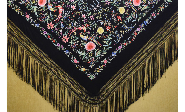 Mantón mano crespón 155cm